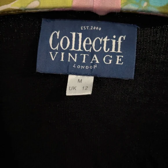 Collectif Ruffle Collar Sleeveless Tank Top Pinup Retro - Picture 3 of 4